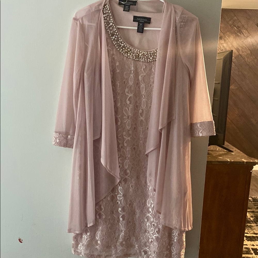 R & M Richards Pink High Low Dress